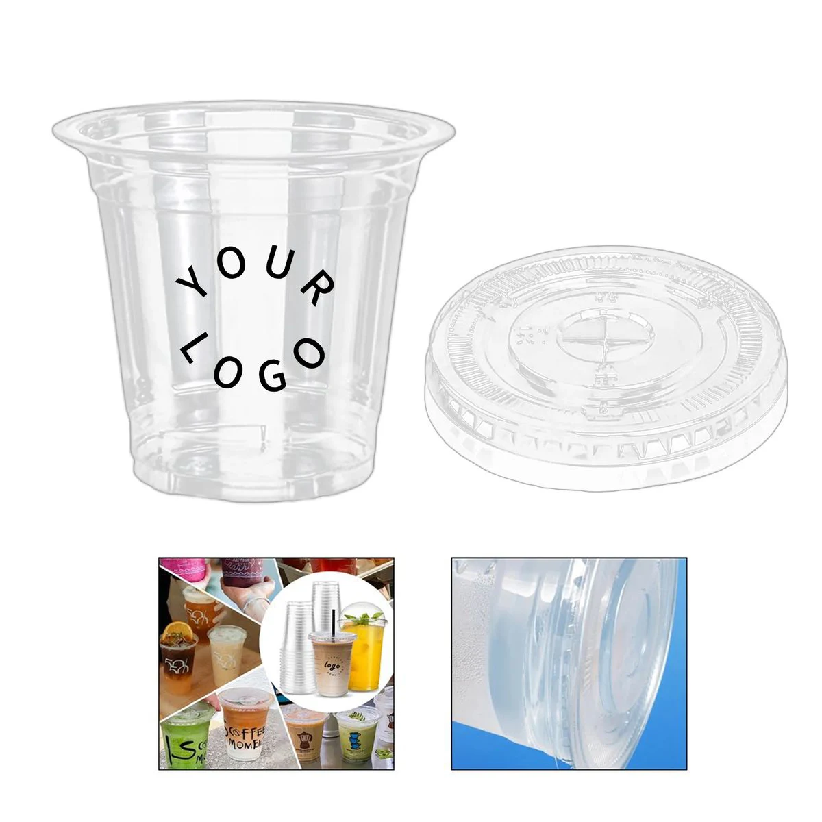 12OZ Drink Cup PET Plastic Disposable 1