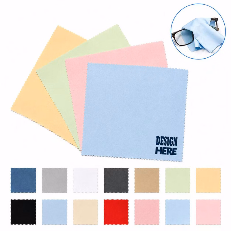 MOQ50 Brushed Microfiber Optical Cloth