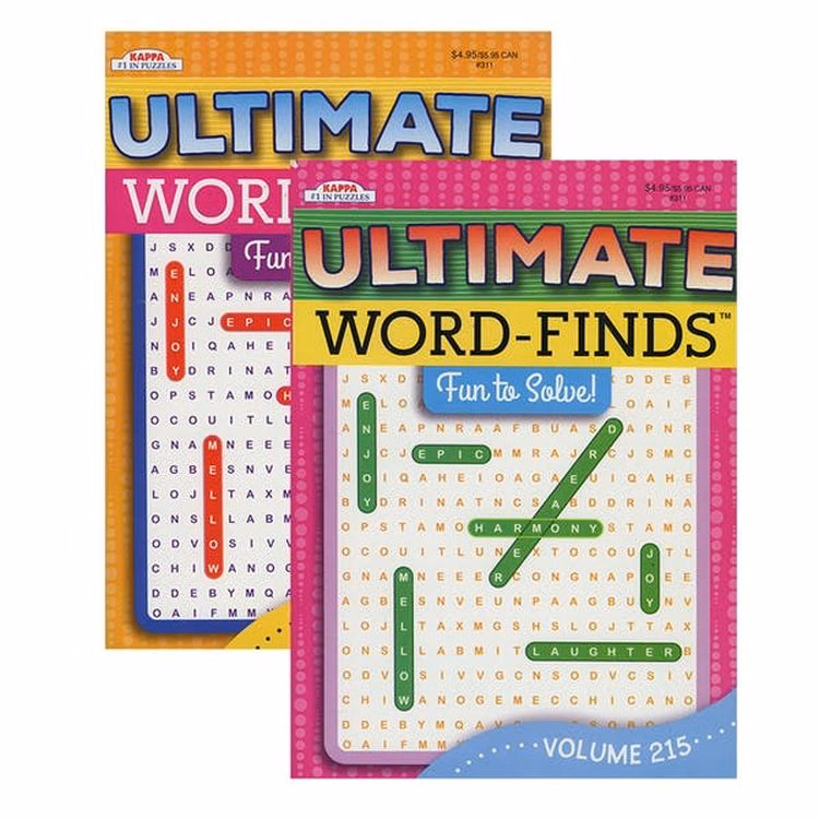 Word Finds Puzzle Books - 96 Pages Two Titles