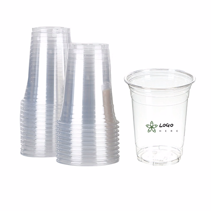 MOQ50 16oz Disposable Clear Plastic Cup
