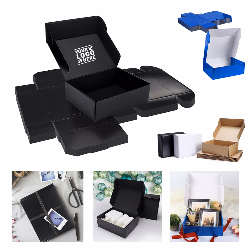 Large Recyclable 12x9x4 Inches Cardboard Mailer Gift Box for Small Business Shipping Packaging