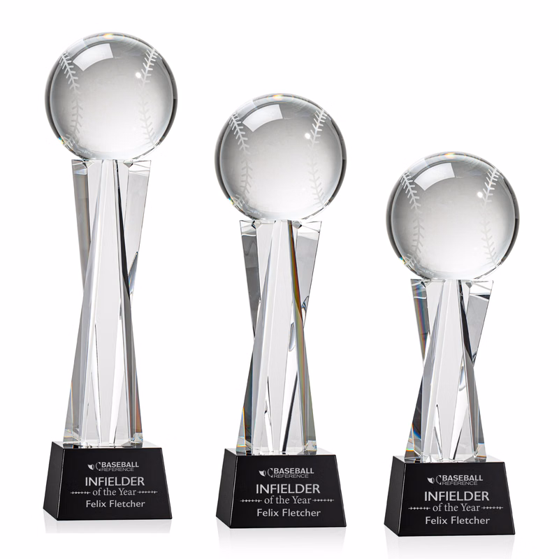 Baseball Award on Grafton Base - Black