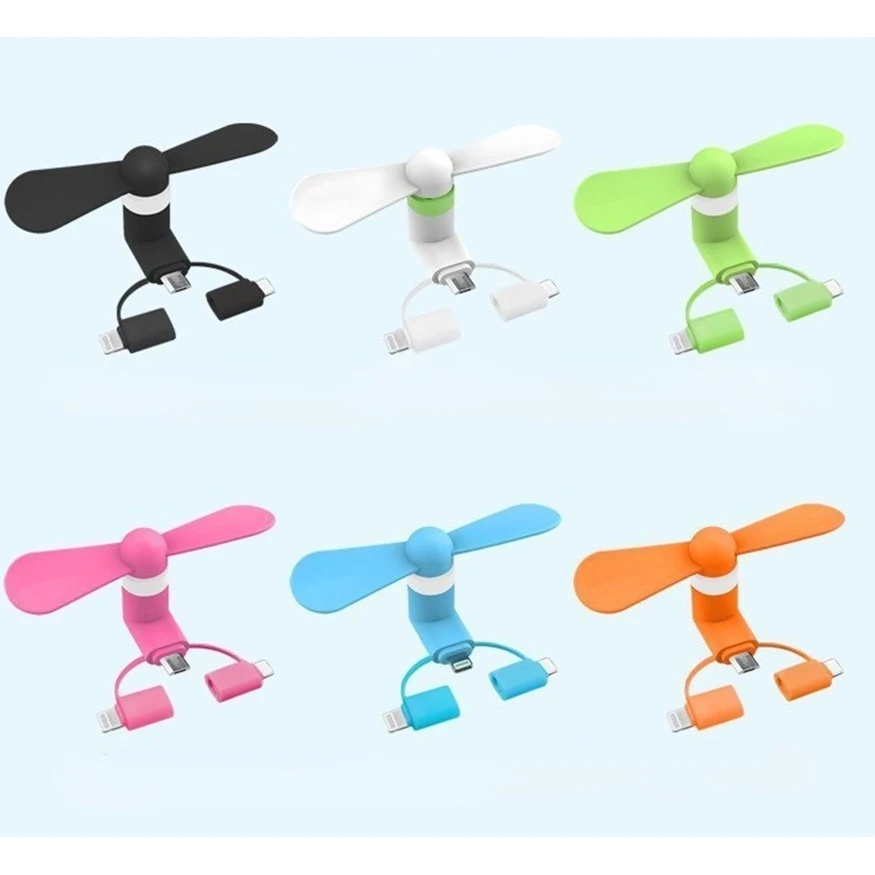 3 in 1 Mini Phone Fans 1