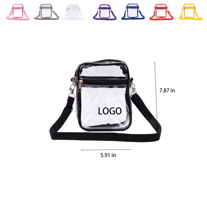 Pvc Transparent Single-Shoulder Crossbody Bag