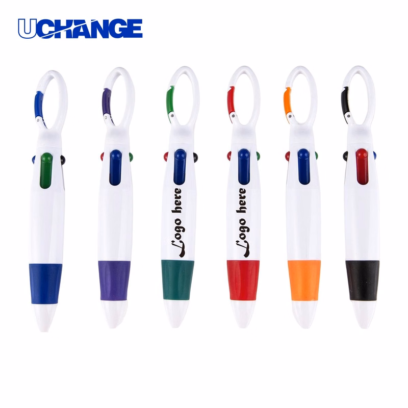 Promotional Climbing Buckle 4 Color Ballpoint Pen for Events