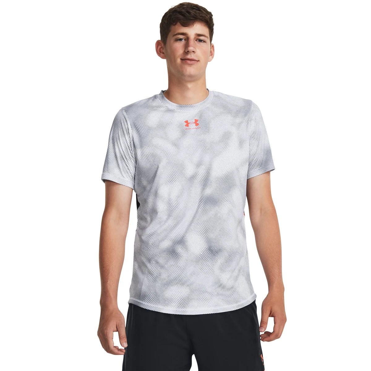 UA Challenger Pro Printed Men's Training Short Sleeve 1