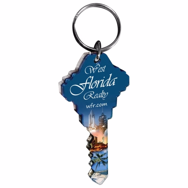 Key Shaped Keychain