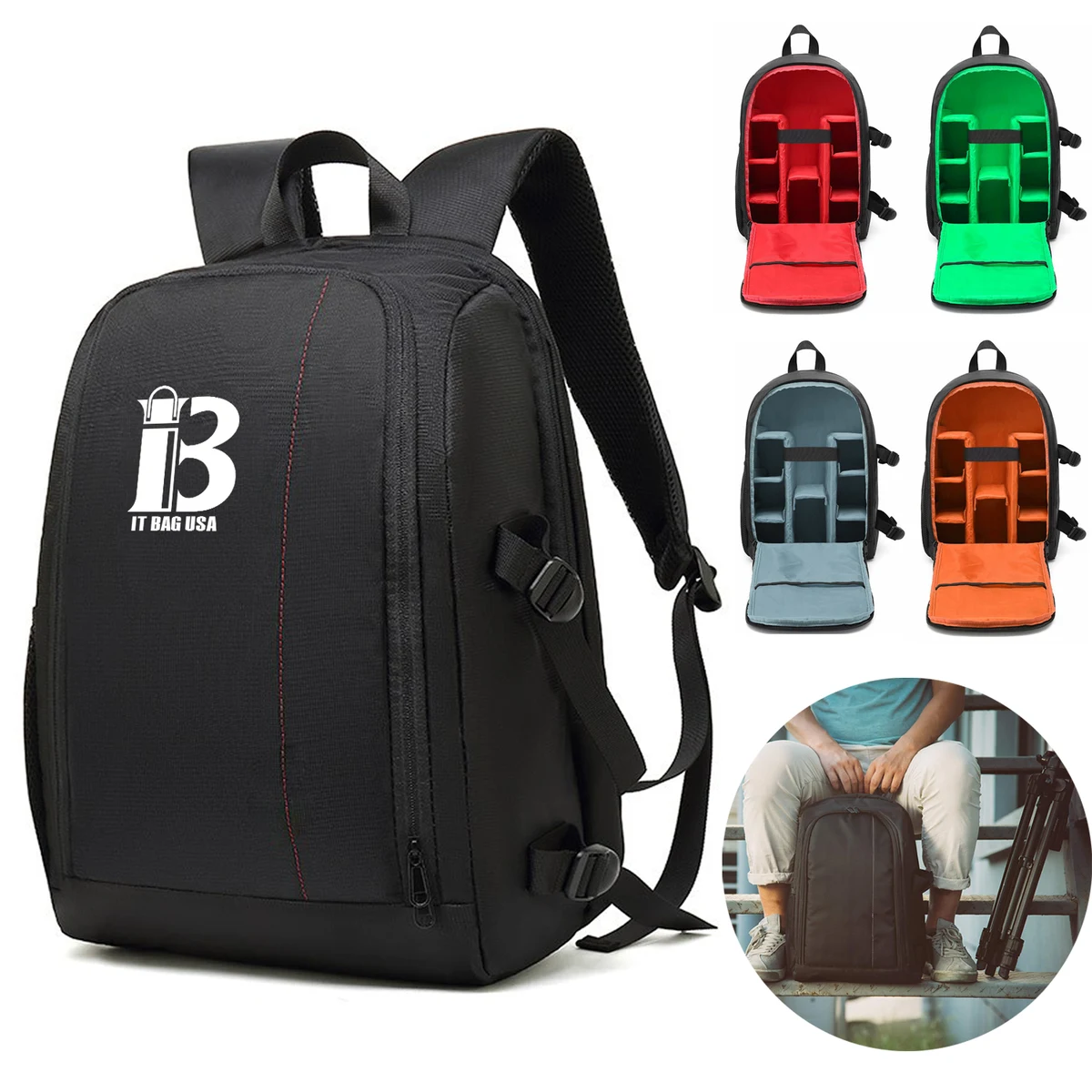 Camera Bag With Water Resistant Shockproof Partition 1