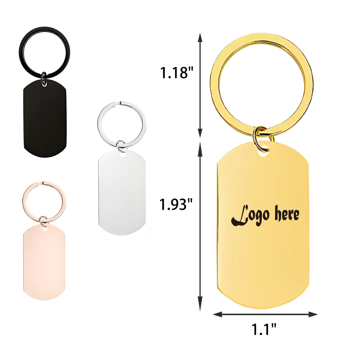 MOQ 50 PCS Compact Stainless Steel Keychain 1