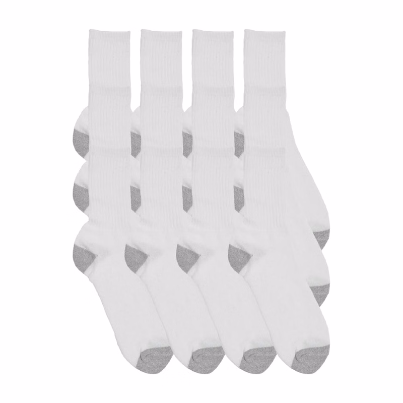 Adult Sport Socks - White/Gray