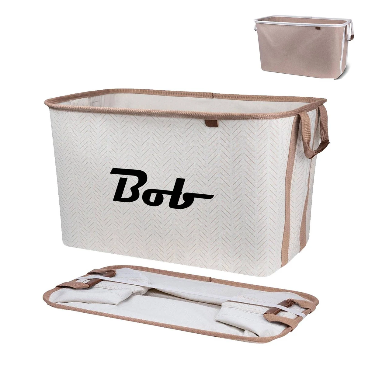 Foldable, durable and sturdy clothes storage basket. 1