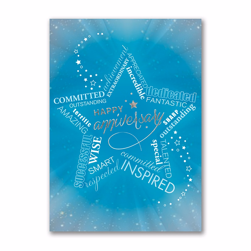 Happy Anniversary Star Card