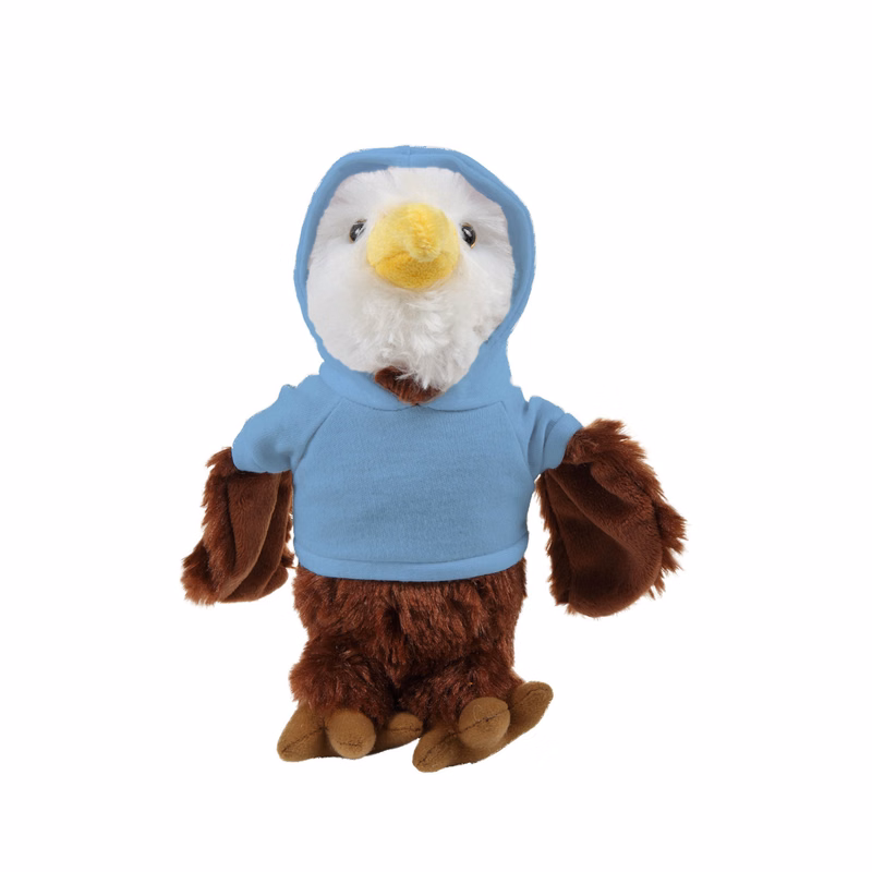 soft plush Eagle with hoodie