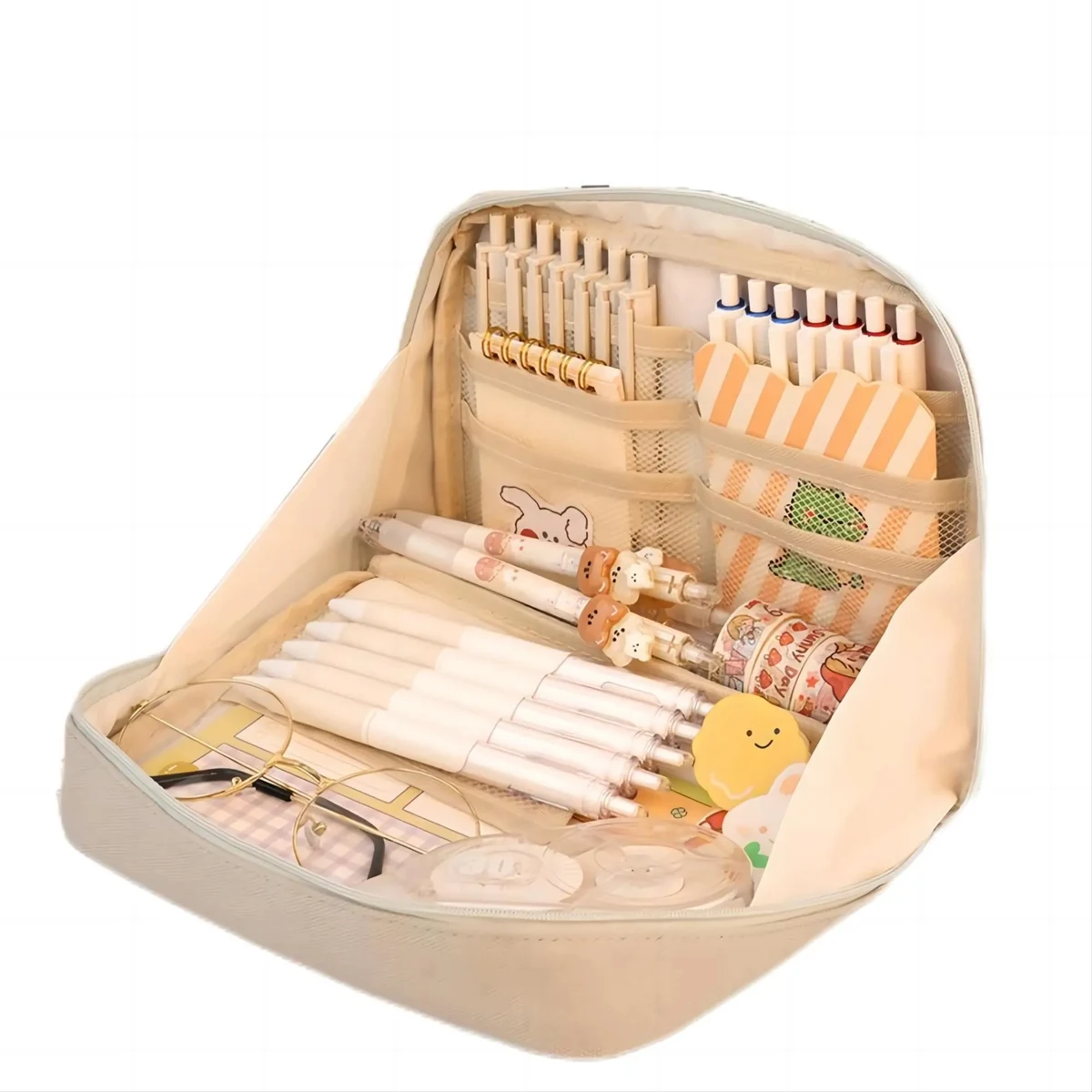 Large Capacity Canvas Pencil Case 1