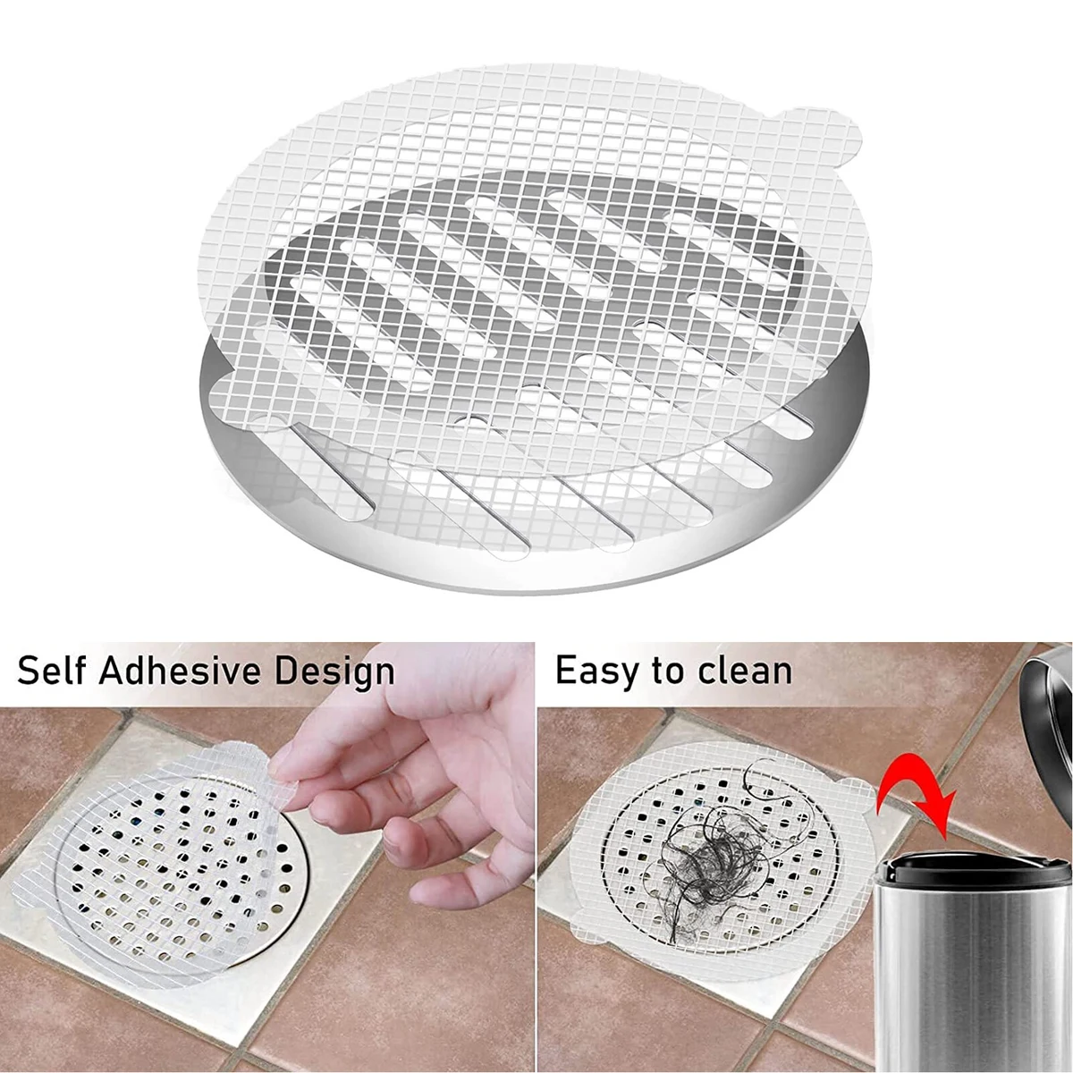 Disposable Shower Drain Hair Catcher 1