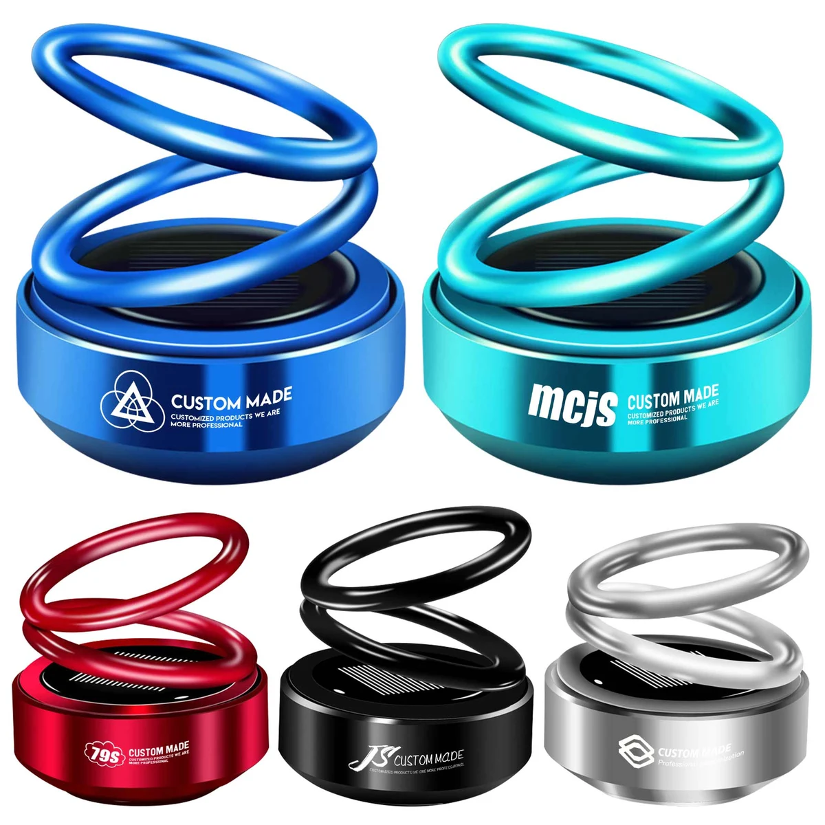 Solar Energy Rotating Solid Car Aromatherapy Diffuser 1