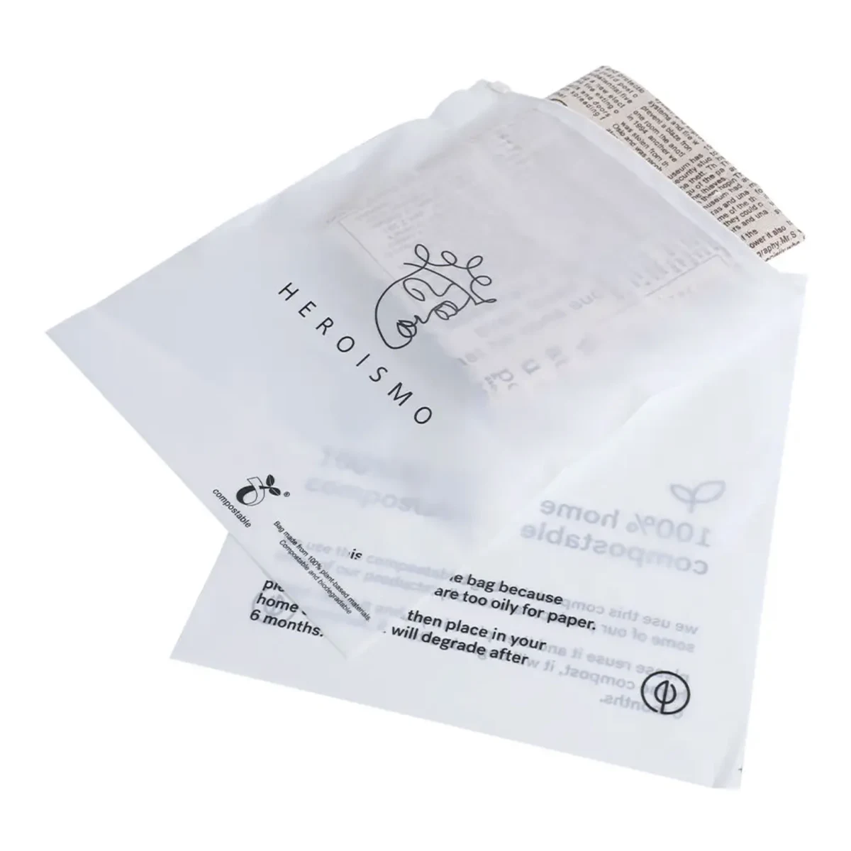 Custom Biodegradable Slider Zip Lock Eva/Pvc Frosted T-Shirt Packaging Zipper Plastic Bag 1