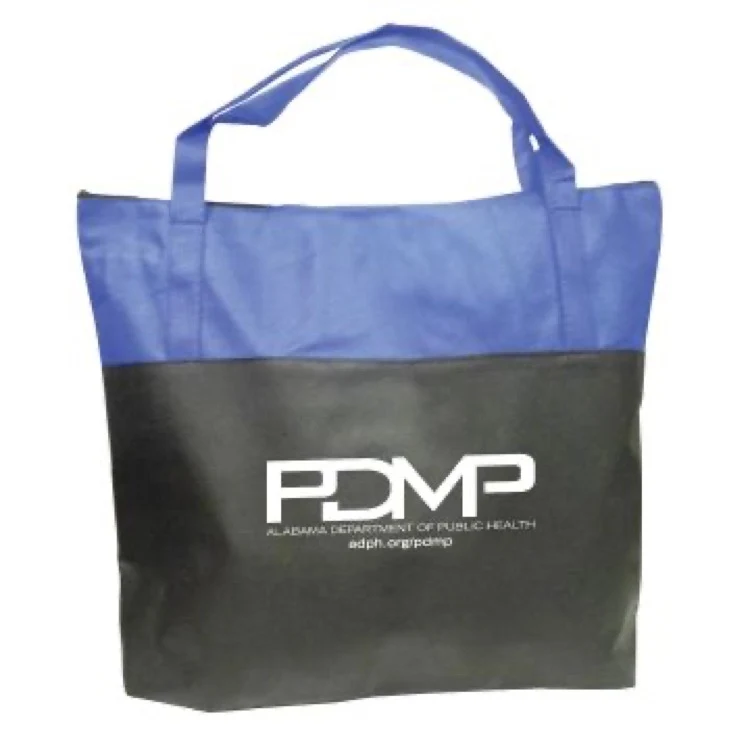 Two Tone Non-Woven Tote Bag w/ Zipper (3 Days) 1