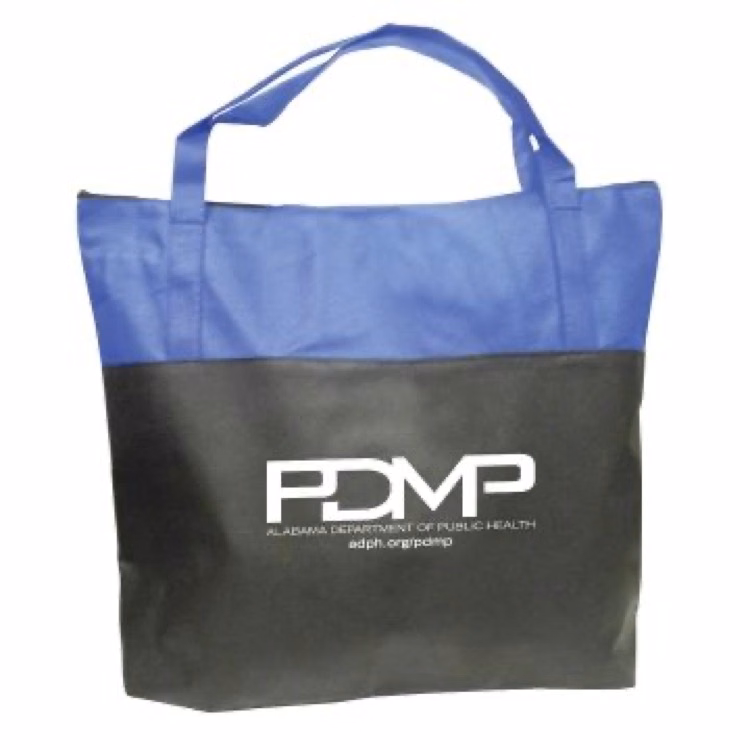 Two Tone Non-Woven Tote Bag w/ Zipper (3 Days)