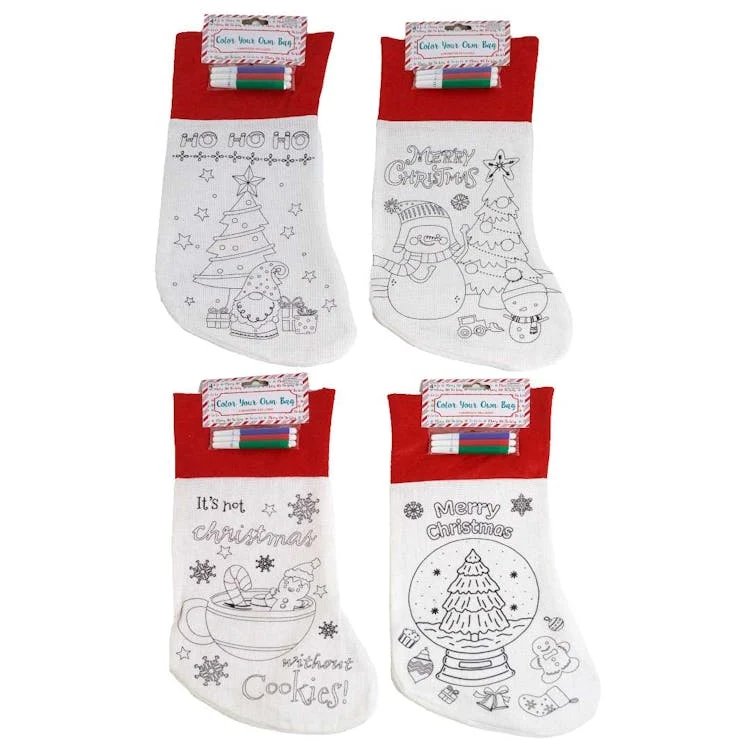 Color Your Own Stocking - Assorted 1
