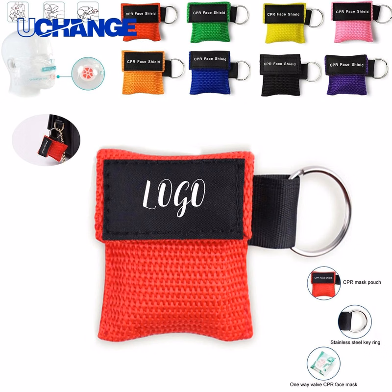 Safety CPR First Aid Face Mask Shield with Key Chain