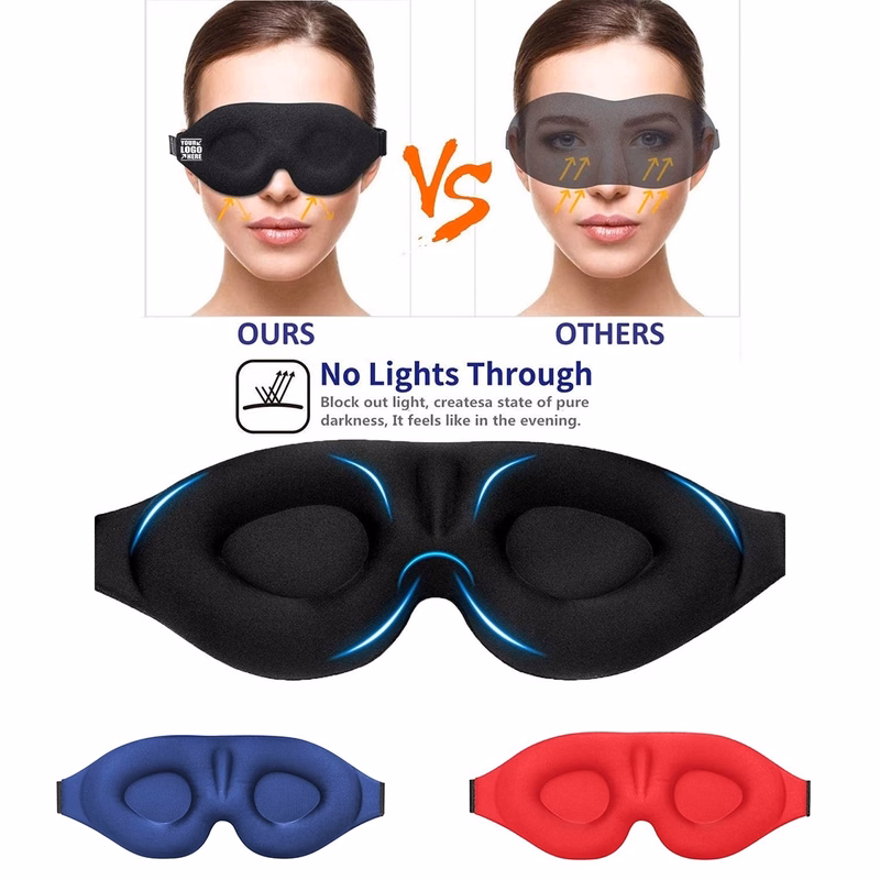 Concave Molded Night Sleep Eye Mask Shade Cover for Travel
