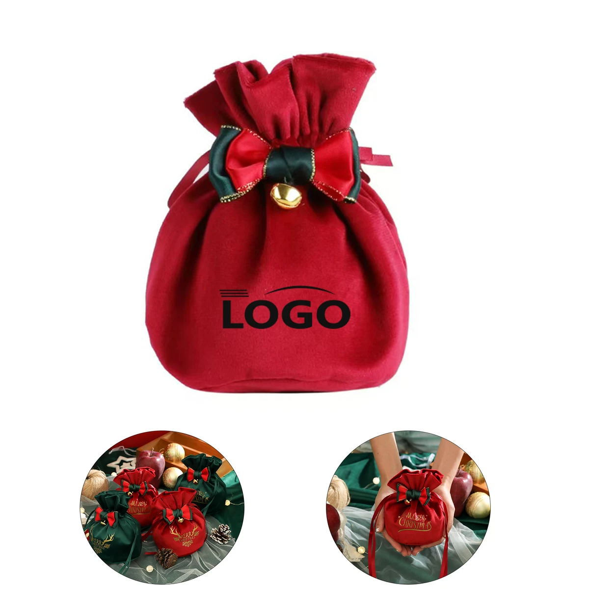 Drawstrings Velvet Gift Bags Jewelry Pouches 1