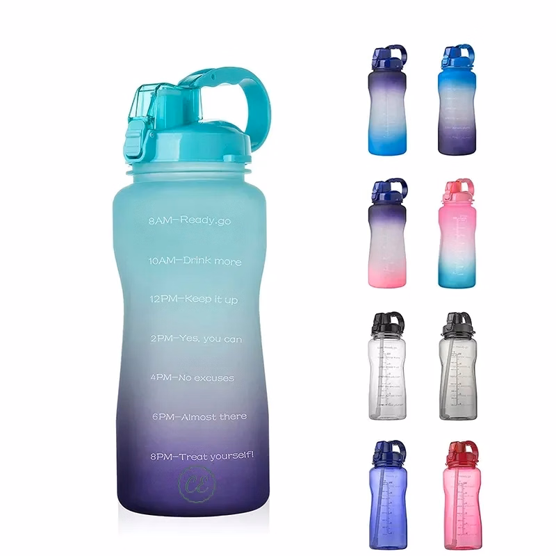 Half Gallon Water Bottle with Time marker