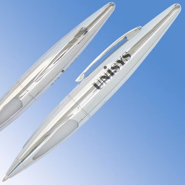 SILVER TORPEDO CIGAR BALL PEN
