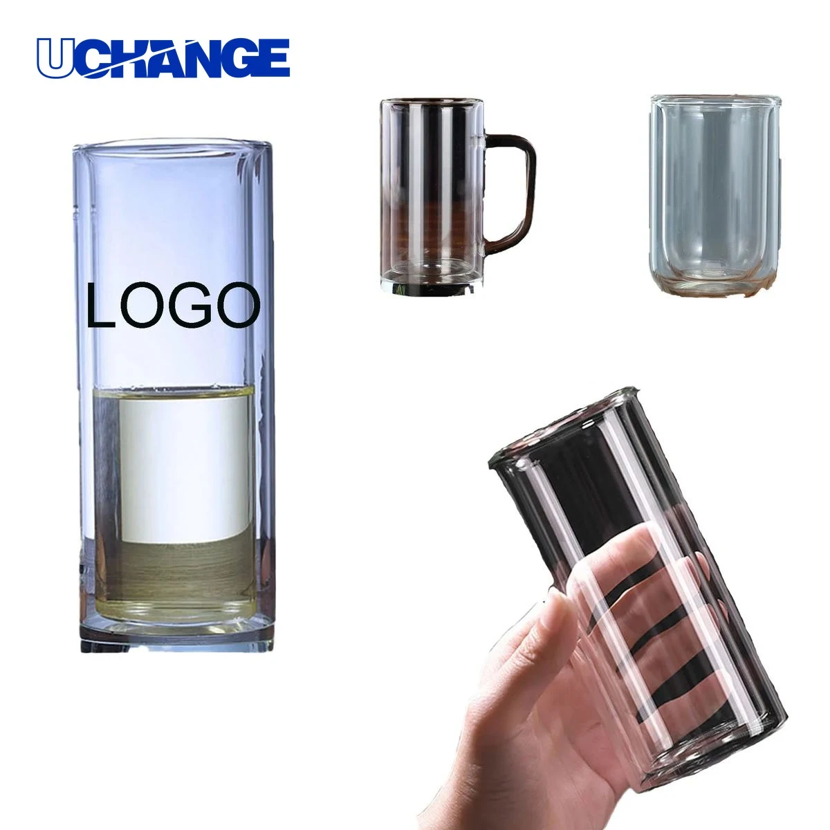 Drinking Wine Stemless Glass Container 1