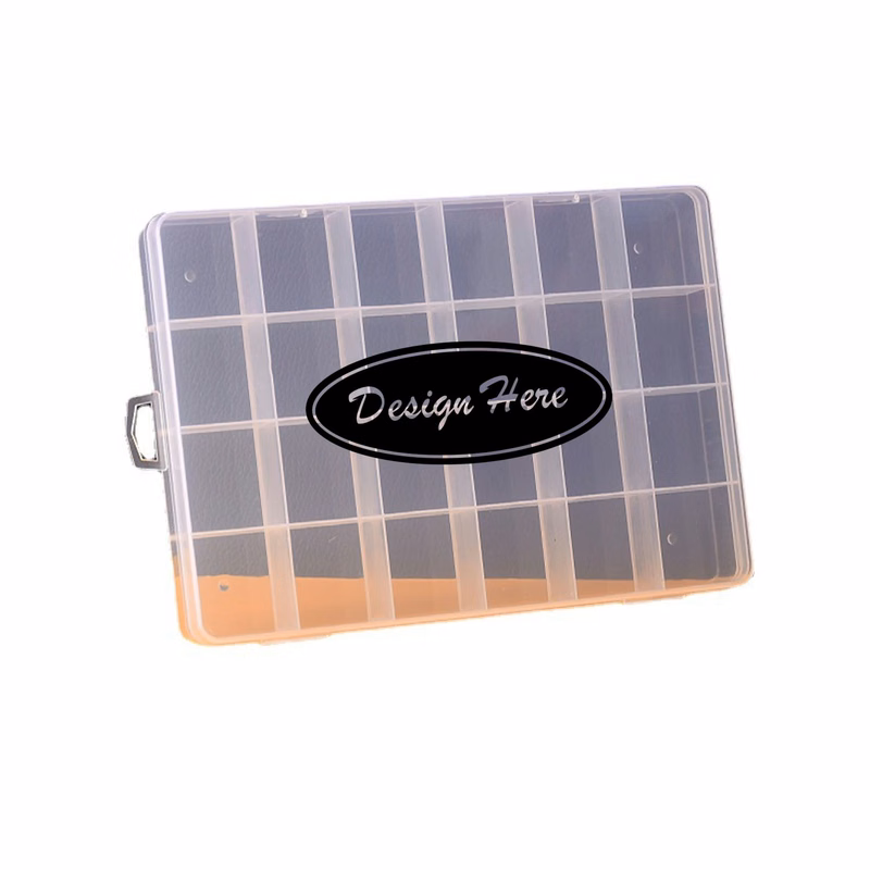Beads Tackle Box with Dividers, Plastic Storage Solution
