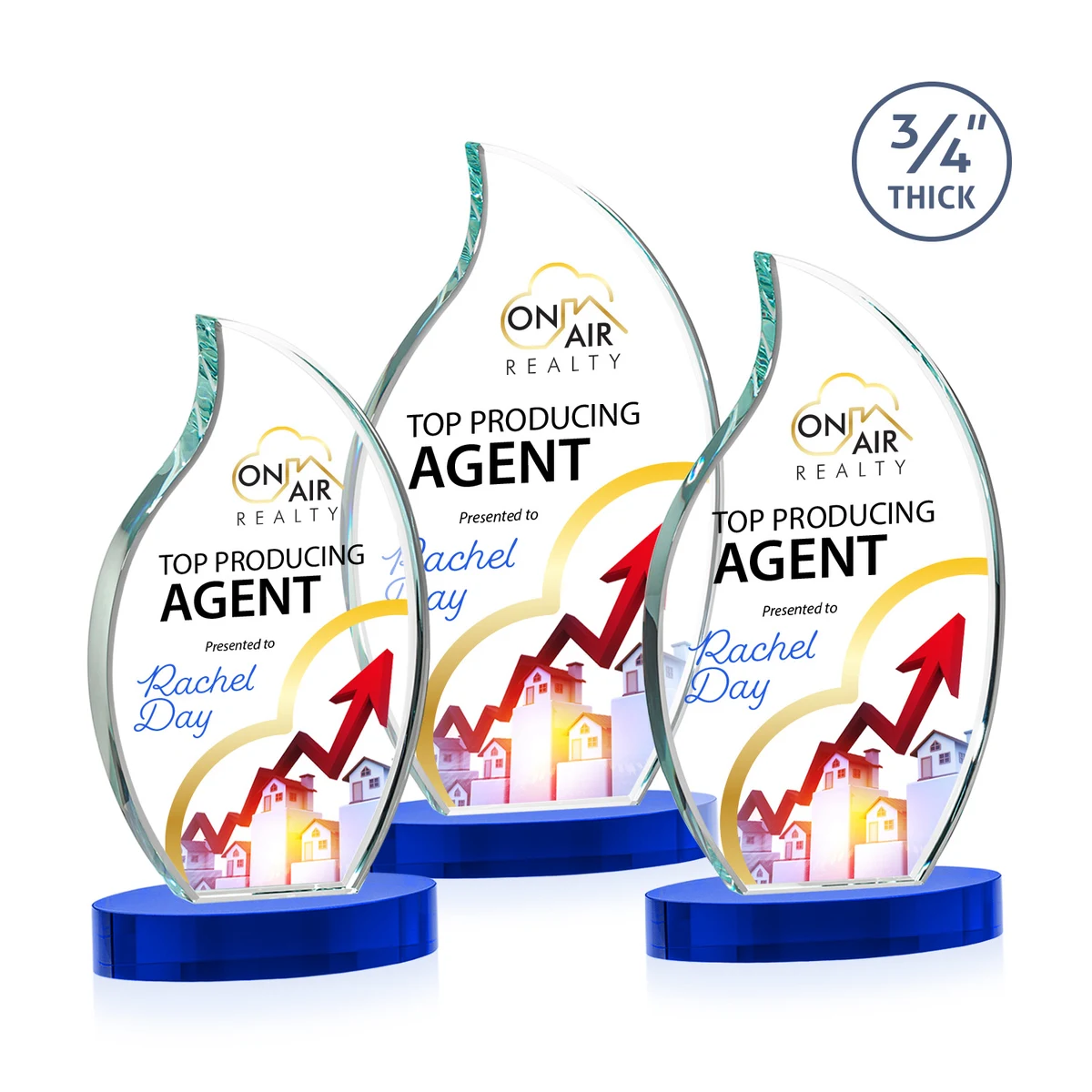 Croydon VividPrint™ Award on Alberton Base - Blue 1