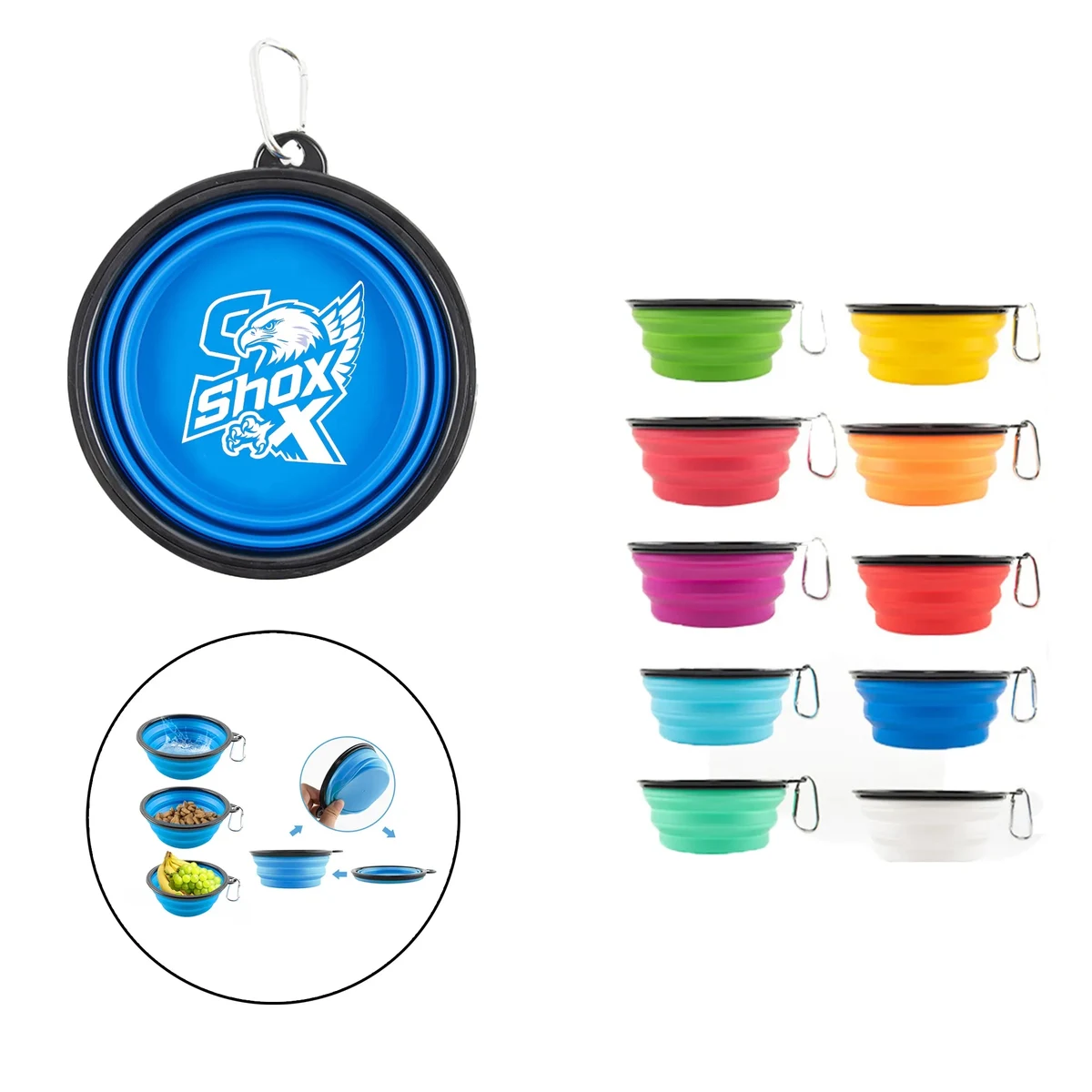 MOQ 10 Foldable Pet Bowl 1