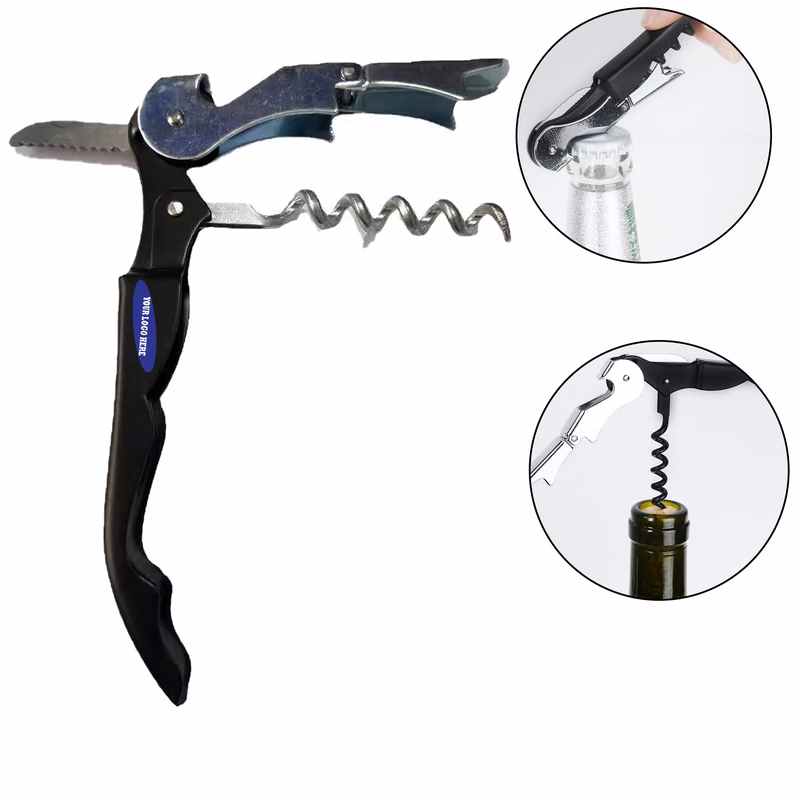 can be translated to Stainless Steel Wine Bottle Opener for Red and White Wines