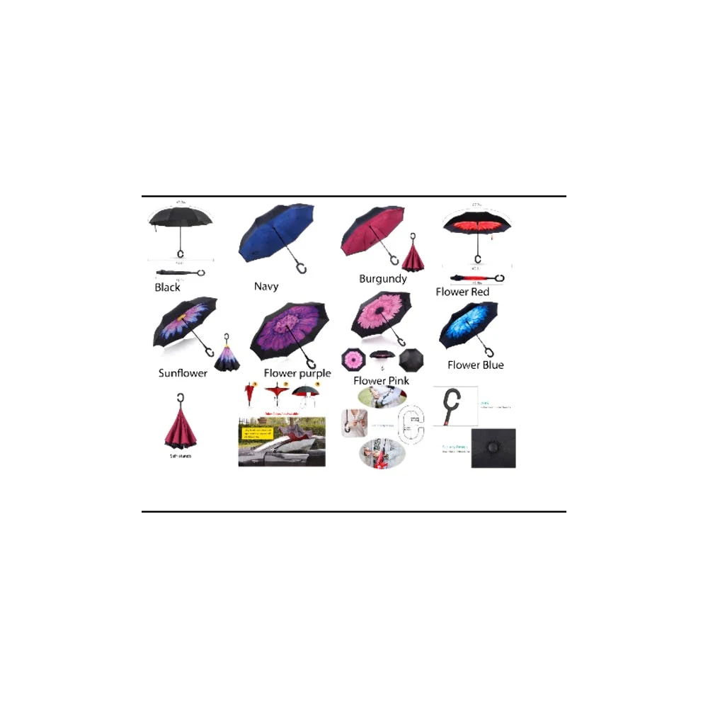 Windproof Folding Umbrellas - Assorted Styles 1