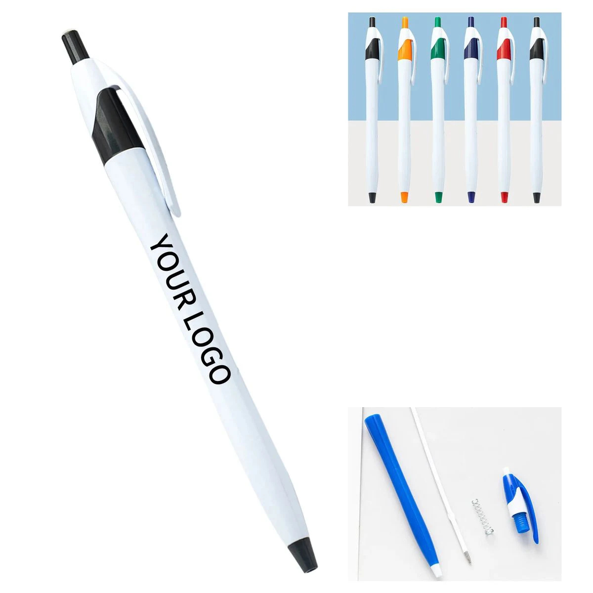 Plastic Lightweight Click Ballpoint Pen 1