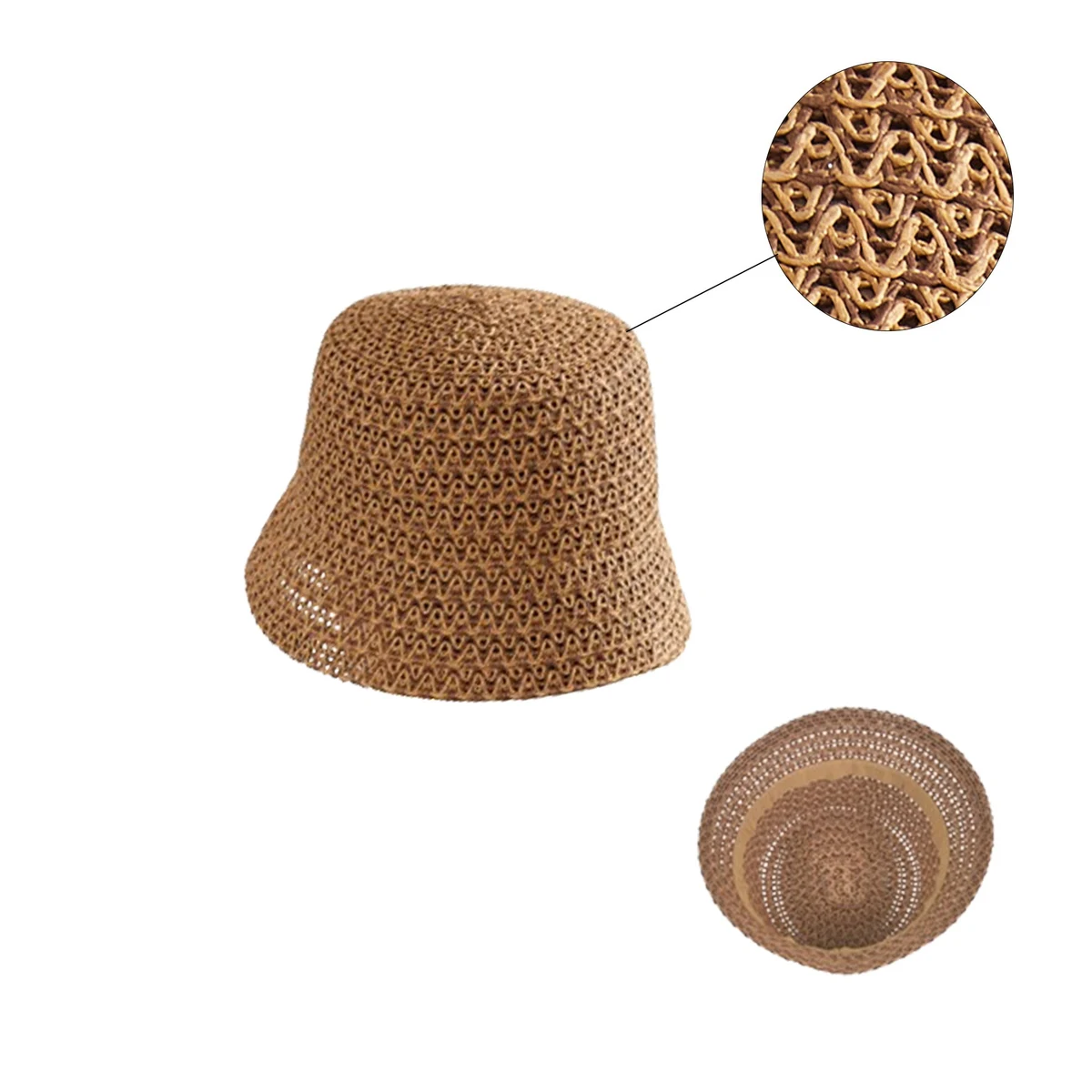 Top Fashion Bucket Hat Straw Hat 1