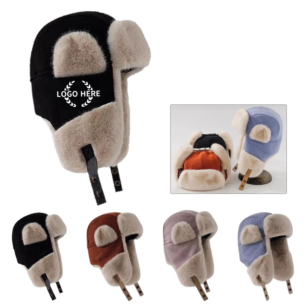 Warm Windproof Aviator Hat 1