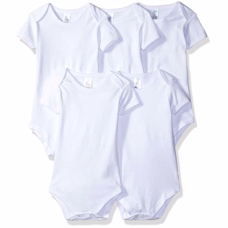Short Sleeve Bodysuits - 5 Pack 9 Months