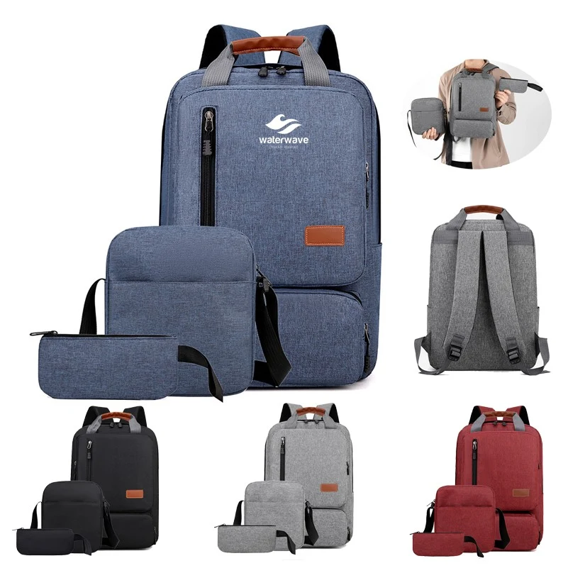 Men's Casual Three-Piece Set Backpack 1