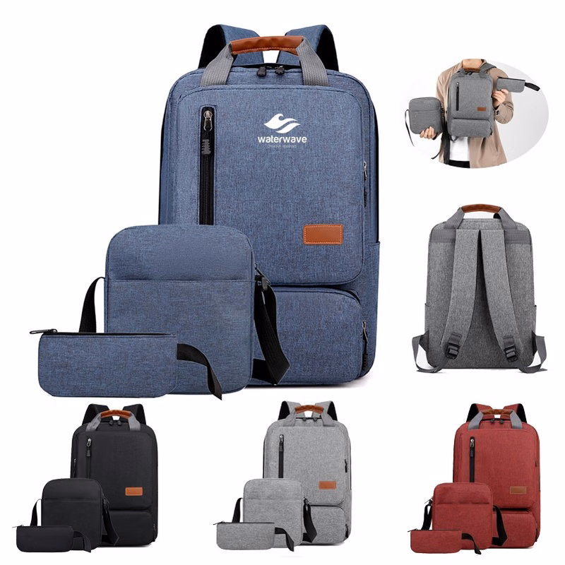 Men's Casual Three-Piece Set Backpack