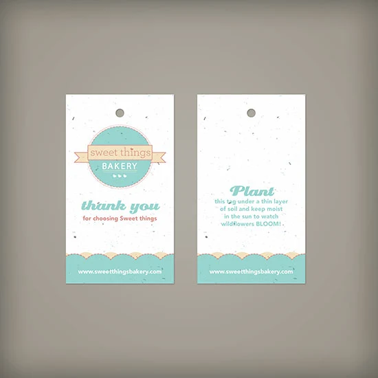 Double-Sided 2 x 3.5" Seed Paper Tags 1