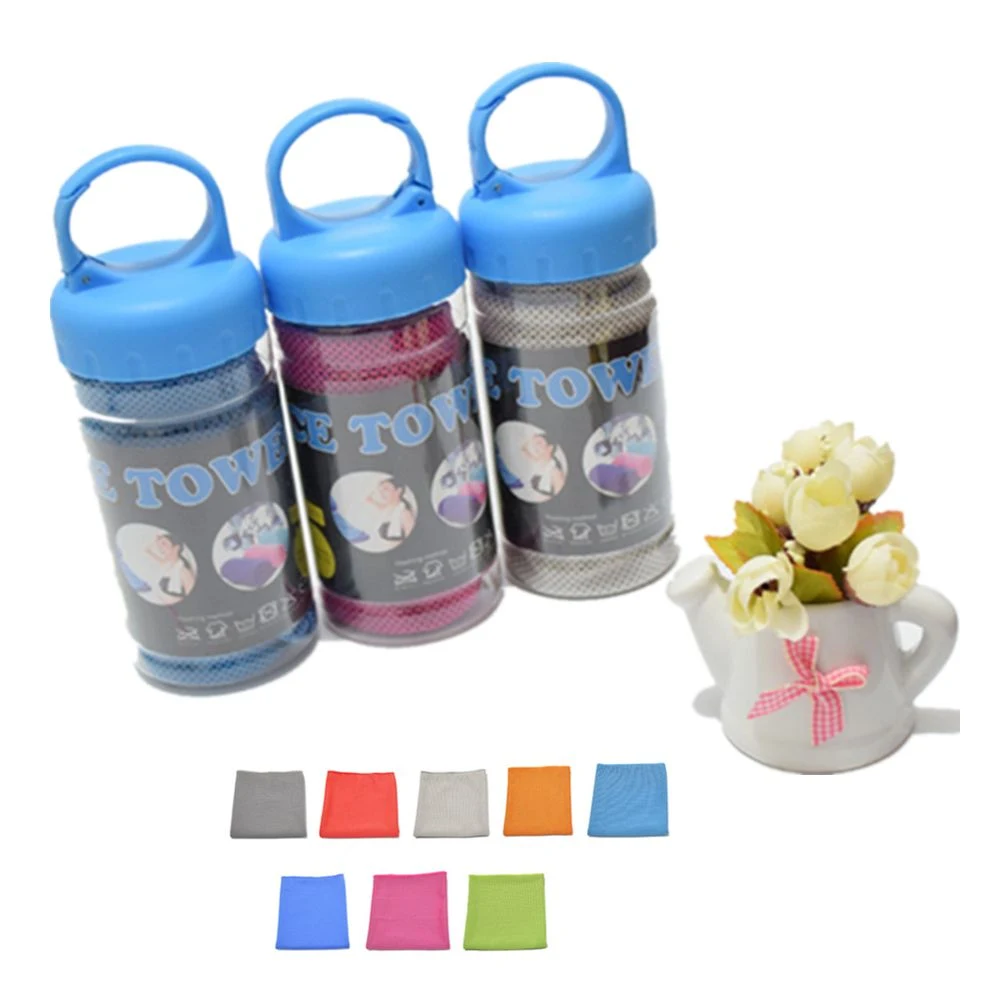 Cooling Towels In Bottle Containers 1