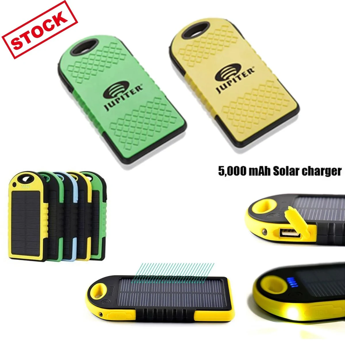 Fast Shipping! 5000mAh Cell Phone Custom Solar Charger 1