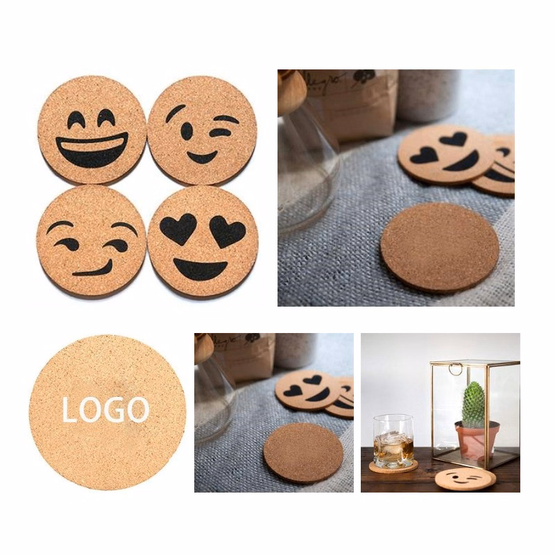 Cork Laser-engraved Coasters