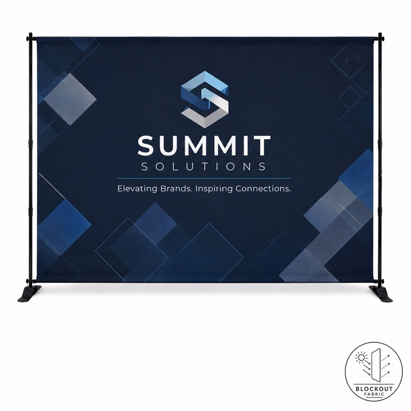 10' Exhibitor Expanding Display Kit, Wall, Backdrop, Superior Block Out Fabric, NO SETUP CHARGE