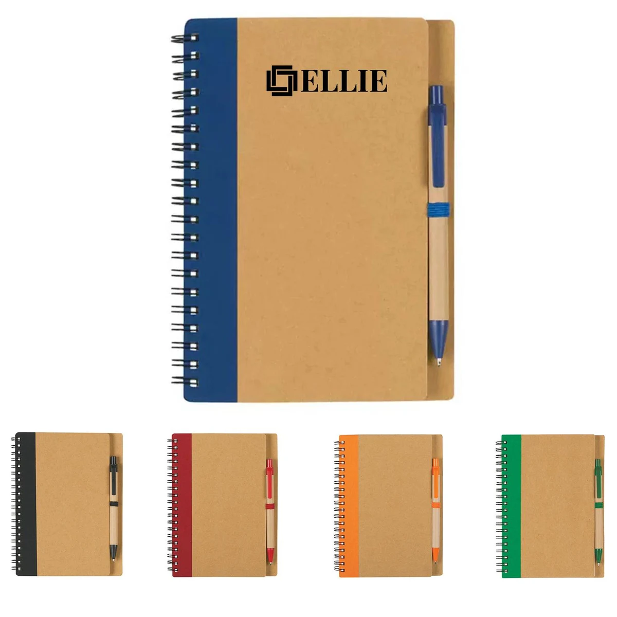 Spiral Coil Note Notebook With Pen 1