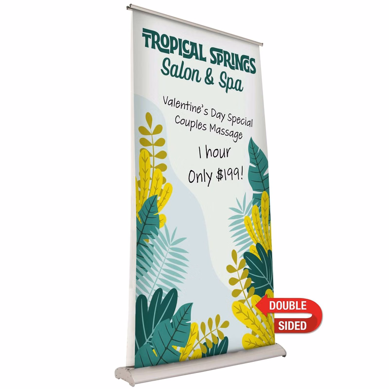 46.5" Deluxe Pro Retractor Double-Banner Kit (Dry-Erase Media)