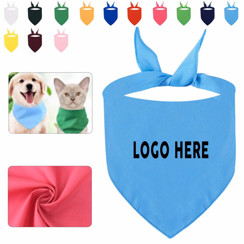 Custom Printed Blank Pet Neck Bandana