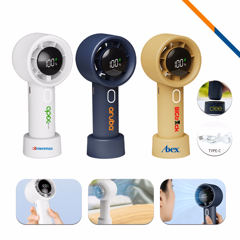 Airzip Portable 100 Speeds Turbo Handheld Fan